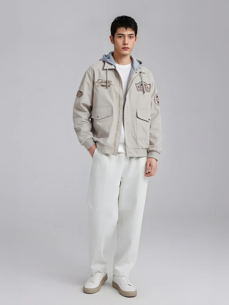 

American Casual Baseball Jaet for Men Thiened Cotton Pilot Jaet Spring Autumn Winter New Sle Youth ular Loose Fit