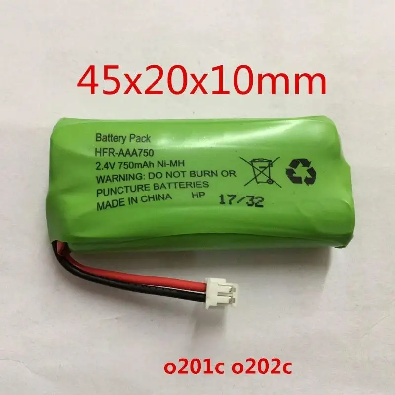 Batterie Rechargeable originale pour téléphone Motorola HFR-AAA750 O201C O202C 2.4V 750mAh