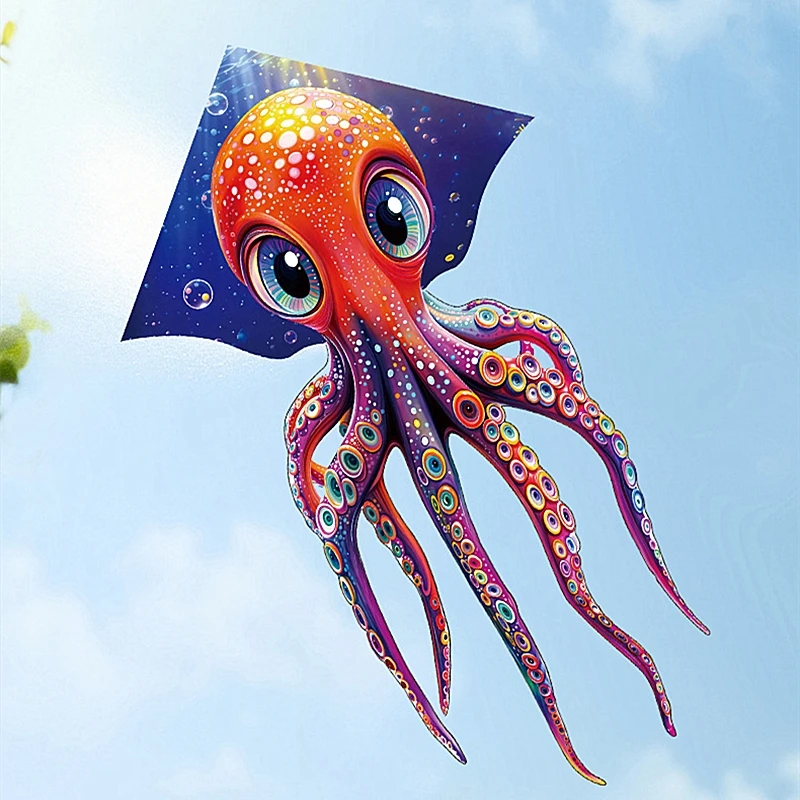 free shipping octopus kite cometas de viento outdoor toys kite for kids kite professional breezemoon toy sports deportes-y-ocio