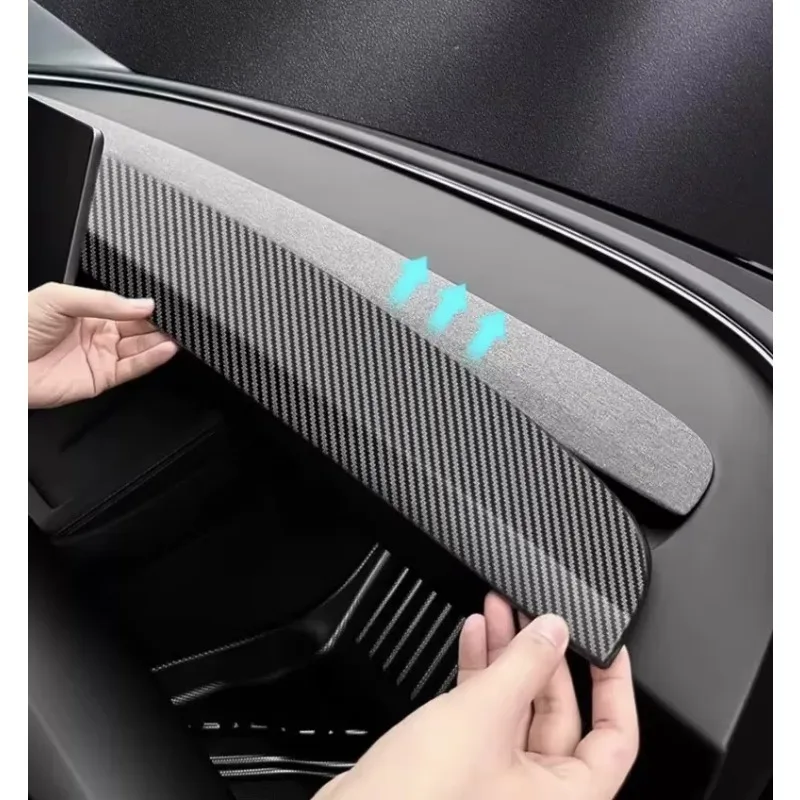 For Tesla Model 3/Y 2025 Real Dry Molded Carbon Fiber Dashboard Trim Replacement Full Carbon Interior Kits Sports Style Model