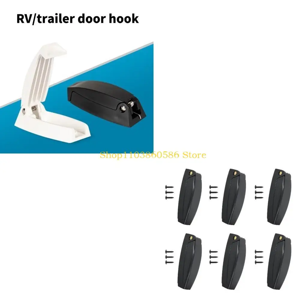 242A Baggage Door Retainer 6 Pack, ABS Spring Hardware for Trailer Storage Door Support in Loading and Service Use