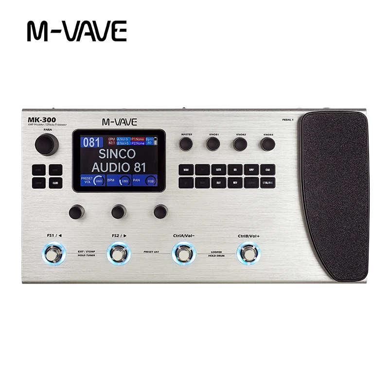 MK-300 Multi Effects 120-Vorverstärkermodelle, angetrieben durch ANN (Audio Neural Net) Technologie für authentische Röhrenverstärkertöne.