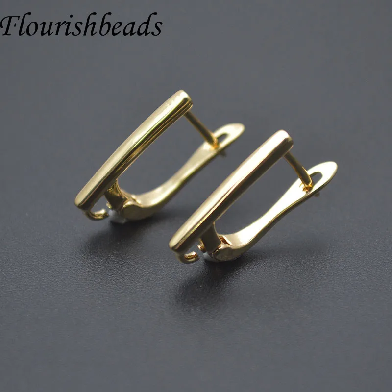 Good Quality Nickel Free Smooth Geometric Earring Hooks Clasp for Women Handmade DIY Jewelry Making Earring 30pcs/lot