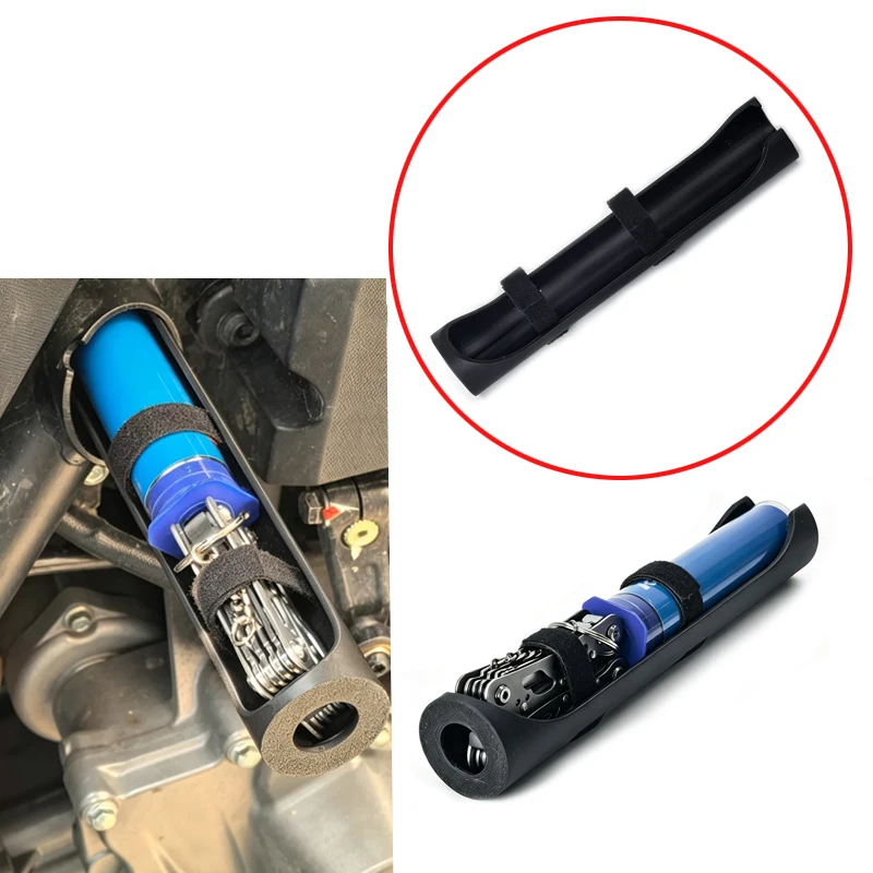 1PCS For CFMOTO 450MT Frame Tube Hidden Tool Box Motorcycle Metal Putty Stick Emergency Repair Tool Storage Multi-Tool Holder