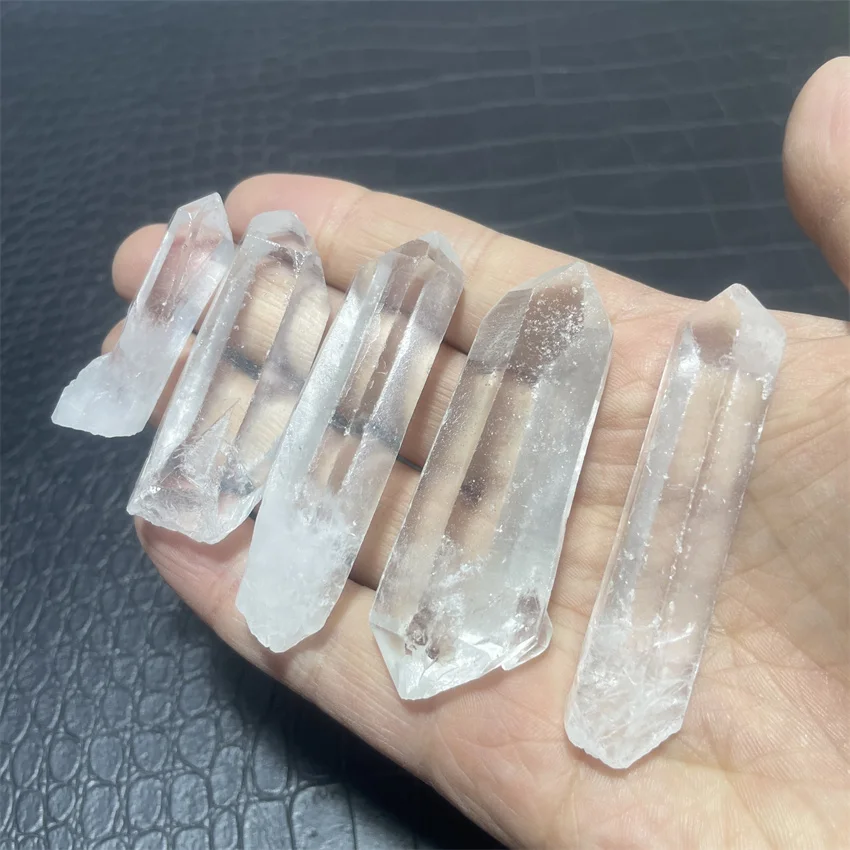 Natural Clear Lemurian Seed Quartz Cluster Crystal Point Specimen-5pc/lot