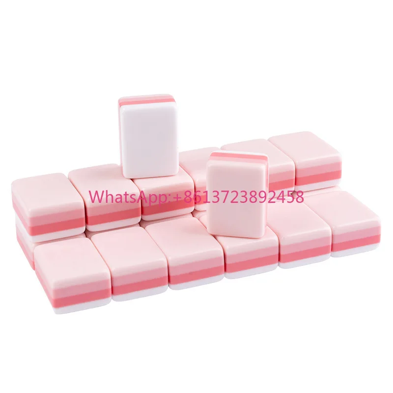 Mo Han Leopard Print Customizable American Mahjong Mini Travel Portable Hand-Scoring European/American Hand-Played Four-Layer