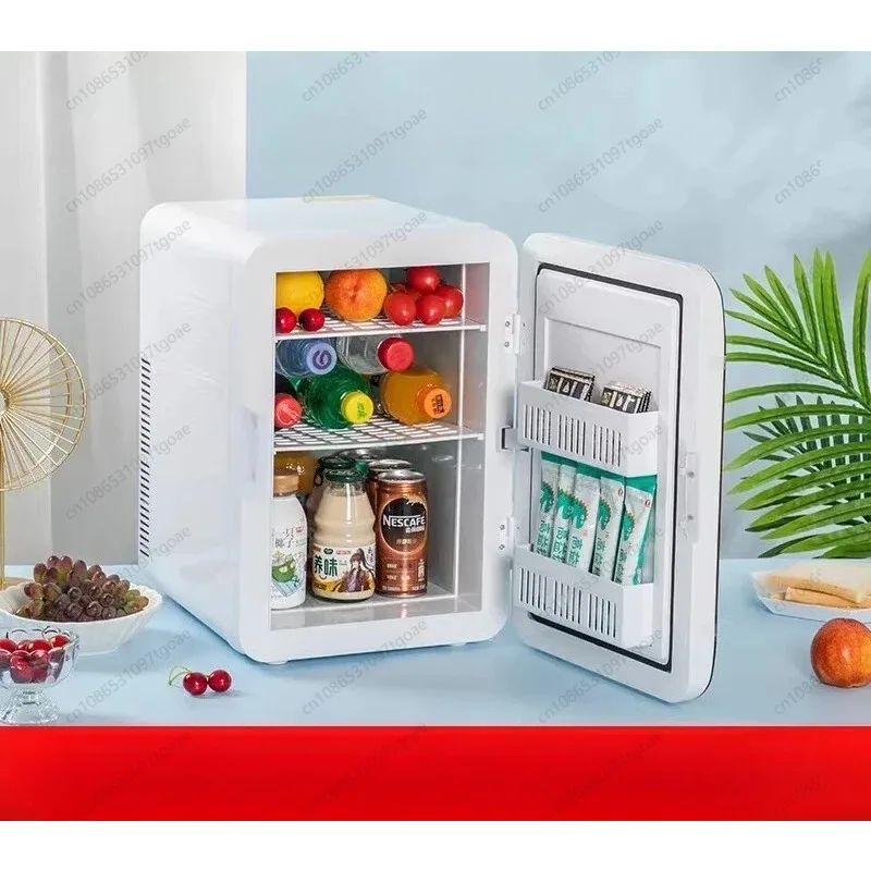 Car refrigerator Small refrigerator Household small dormitory Beauty single door Fresh-keeping refrigerator Dual-purpose mini
