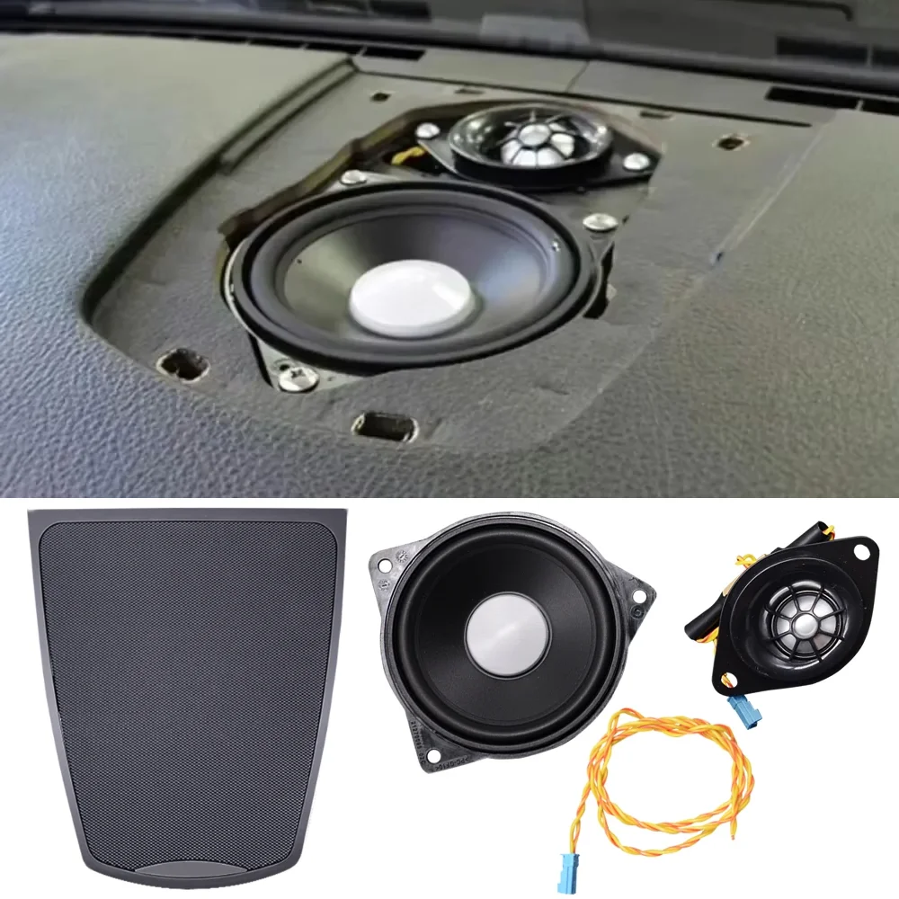 Car Center Console Speaker For BMW F10 F11 5 Series Original Dashboard Panel Shell Audio Loudspeaker Cover Refit Kit