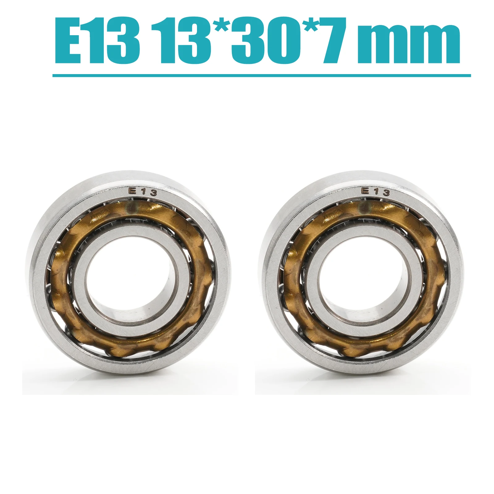

2PC E13 Magneto Bearing 13*30*7 mm Angular Contact Separate Permanent Motor Ball Bearings EN13 FB13