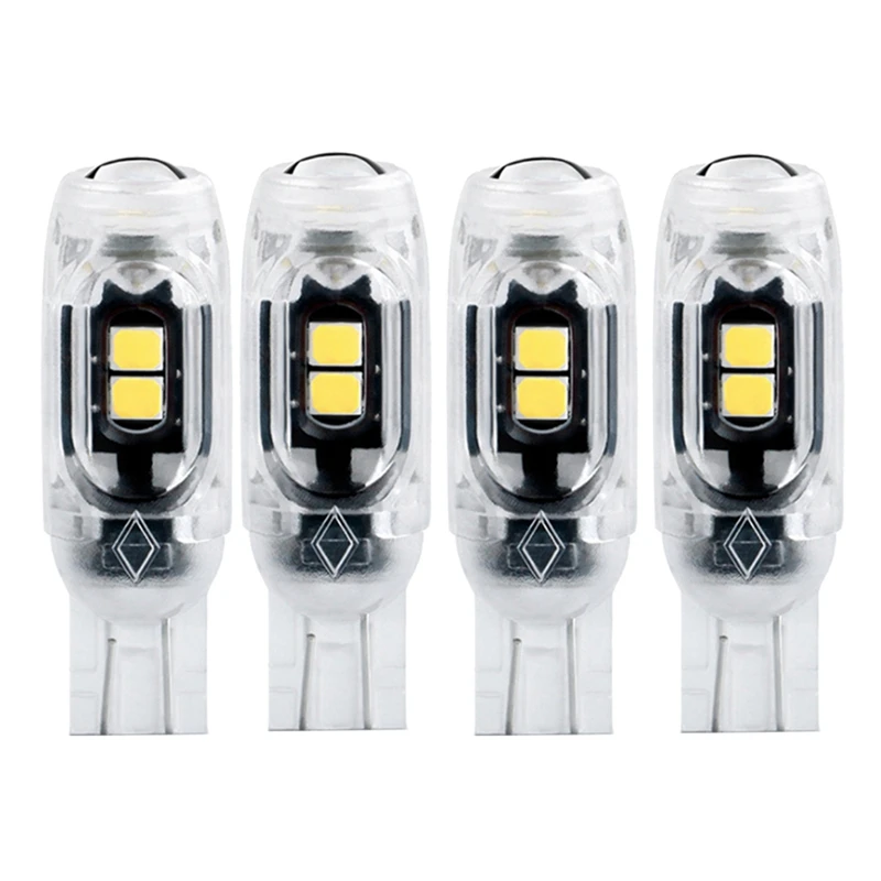 4Pcs Led Steering Light License Plate Light T10 2835 3030 5Smd LED Highlight 5W5 Non-Polar Decoding Strobe Width Lamp Parts