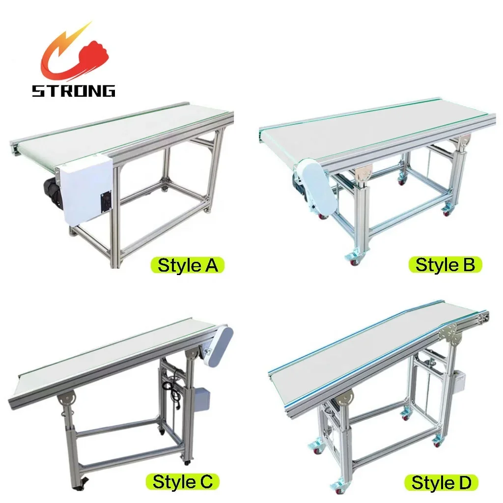 Easy To Clean Food Grade PU Conveyor Belt Food Transporting Assembly Line Conveyor Blet Machine Conveyors For Food Industry