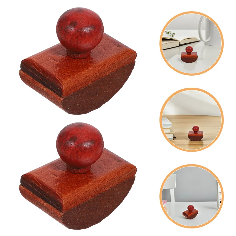

2Pcs Rocker Style Wooden Ink Absorber Blotter Quick Drying for Writing Stamp Art Craft Office Desktop Vintage Swing Blotter Pad