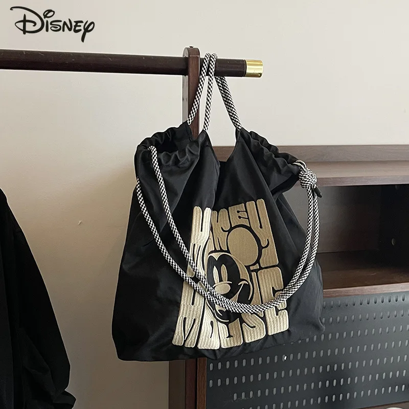 

Disney 2026, новая женская сумка через плечо, модная женская сумка через плечо высокого качества с героями мультфильмов, большая вместительная сумка для хранения для девочек