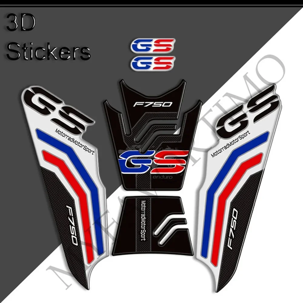 

For BMW F750GS F750 F 750 GS Motorcycle Decals Protection Tank Pad Grips Gas Fuel Oil Kit Knee Adventure stickers 2019-2023