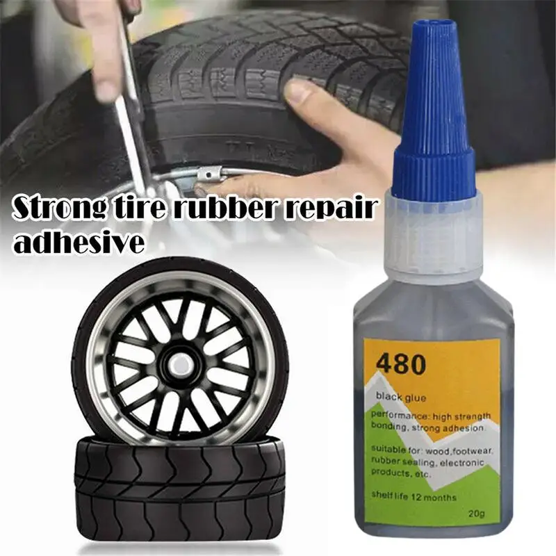 

480 Super Glue Waterproof Car Auto Rubber Repair Tire Glue Strong Bonding Inner Tube Puncture Quick Repair Glue Window Seal