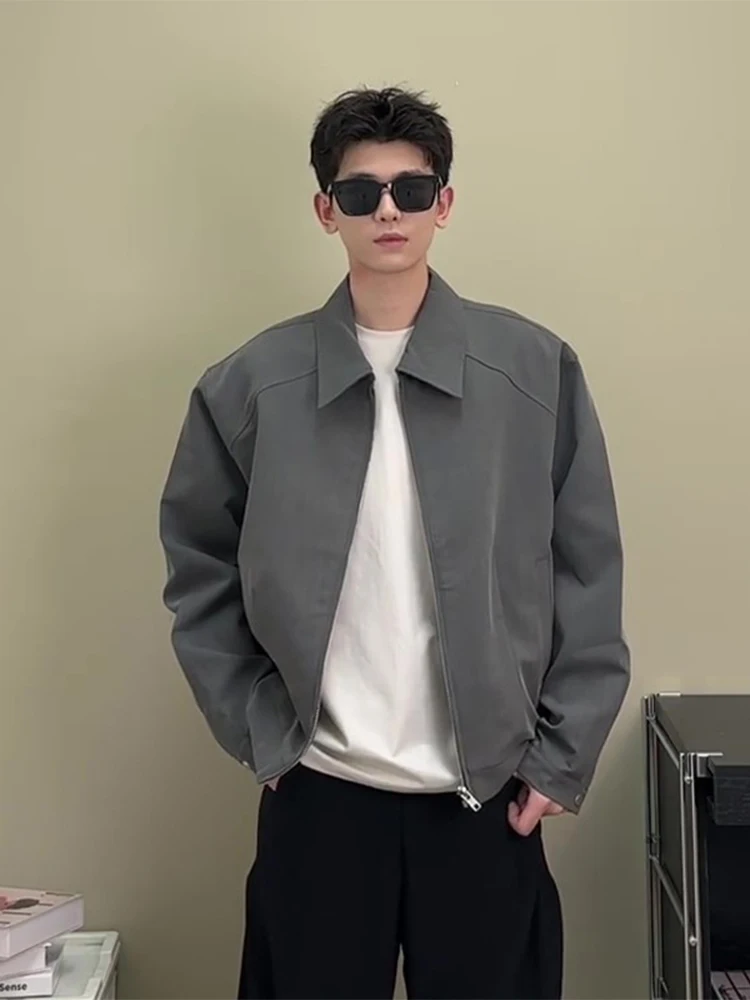 

Мужской бейсбольный костюм Cleanfit Jaet с подплечниками, весна-осень Sle, американский уличный бейсбольный костюм с откидным воротником, свободный крой, защита от ветра