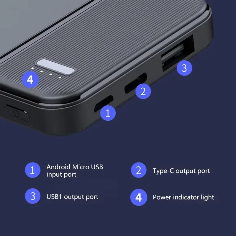 VIVO 100000mAh High Capacity Power Bank 22.5W Super Fast Charging Battery External Battery Portable PowerBank For IPhone Samsung