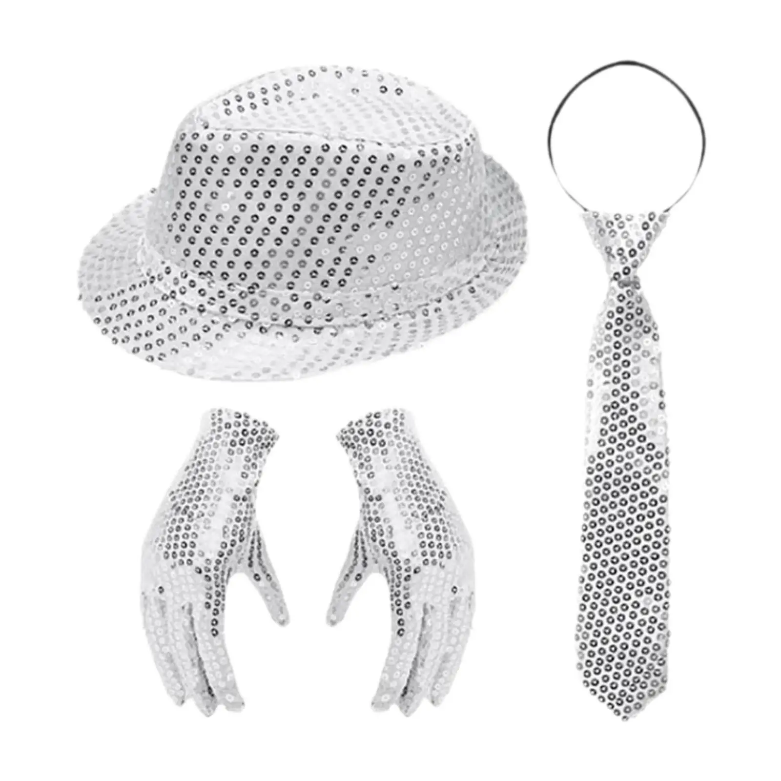 4pack/lot Be Center Of Attention Sequin Jazz Cap For Adults Fancy Dress Party Accessory Carnival Celebrations