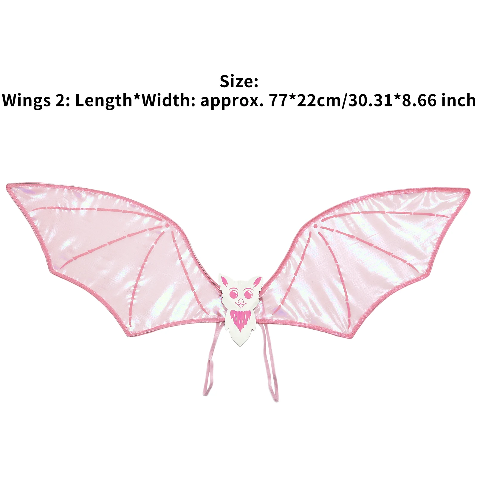 Halloween Bat Wings Dazzling Glossy Vampire Costume Wing for Halloween Cosplay Costume Carnival Themed Party Fancy Dress Up Prop