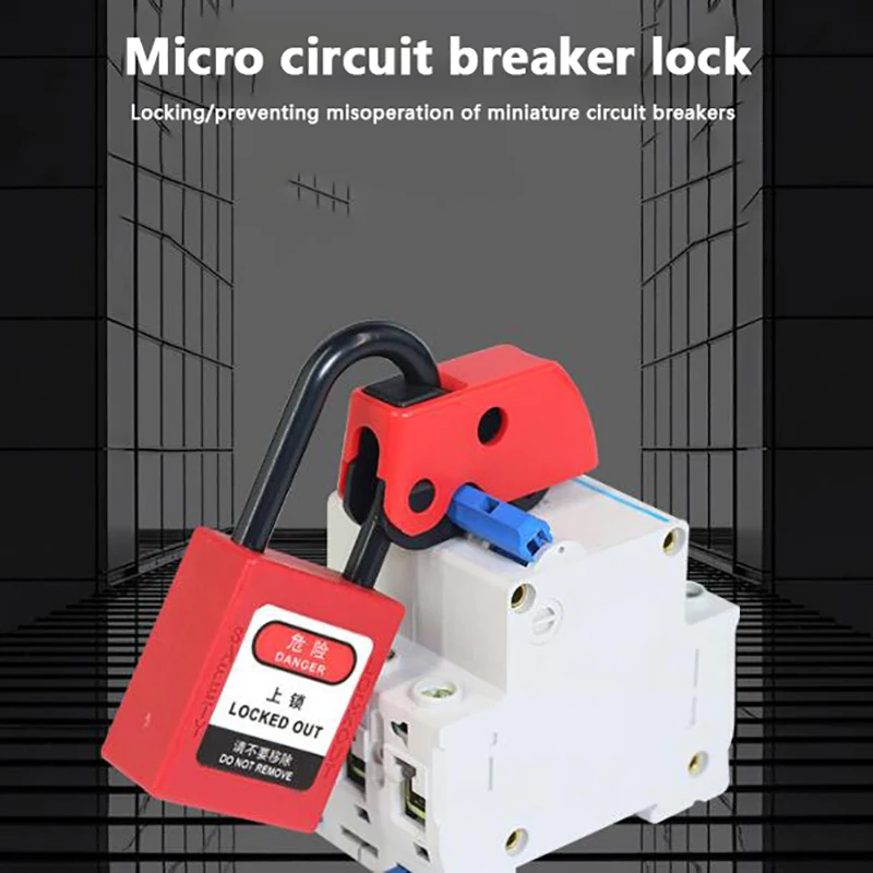 Universal MCB Lockout Device - Safety Circuit Breaker Toggle Lock for Masterlock Systems