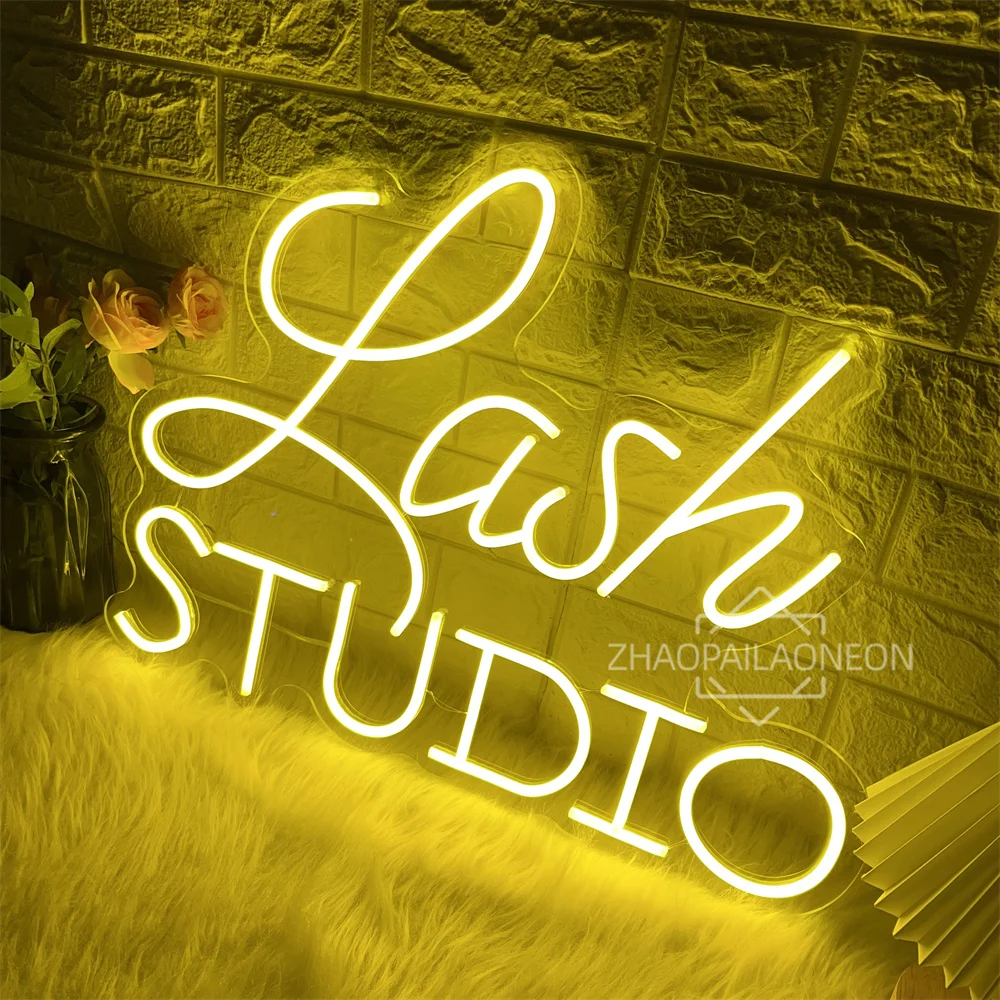 Lash Studio LED Neon Sign Beauty Salon Decor Lash Room Neon Lights USB Beauty Room Bedroom Decoration Business Signboard