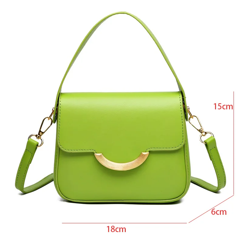 2024 New Designer Shoulder Bag Solid Color Leather Fashion Mini Crossbody Bags For Women Brand Ladies Handbags And Purses