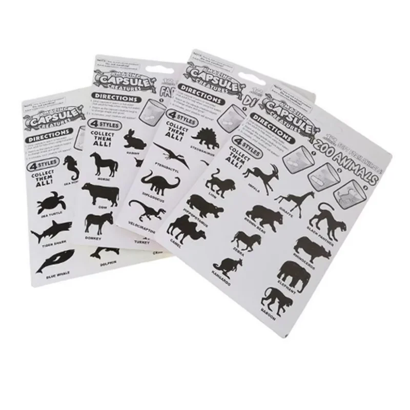 Brinquedos Cognitivos Infantis, Esponja Absorvente, Inchaço Bolhas, Brinquedo de Banho, Pequeno Animal, Crescer Maior, Exposto à Água