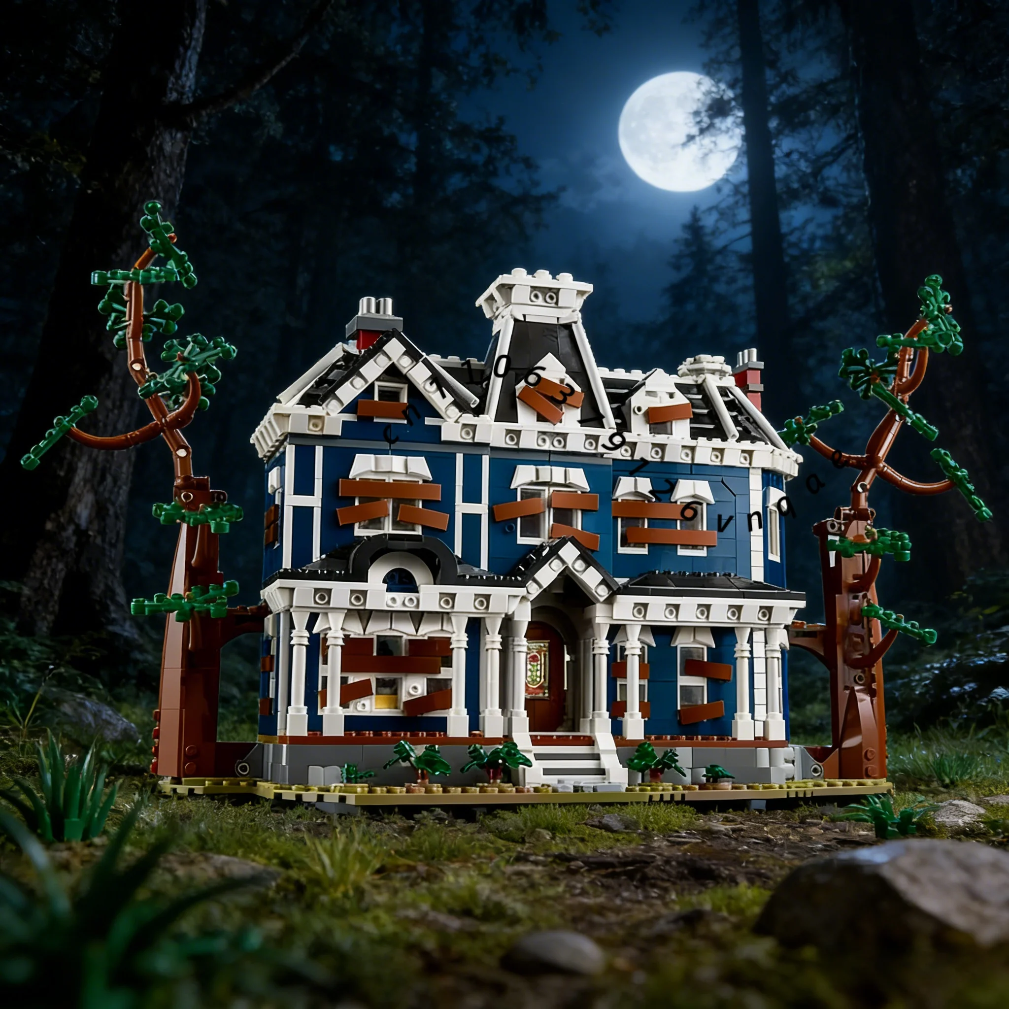 

2026 new MOC Ideas Science TV Series Strange Events Creel House sets Urban Architecture Building Blocks Children's Toys Gi