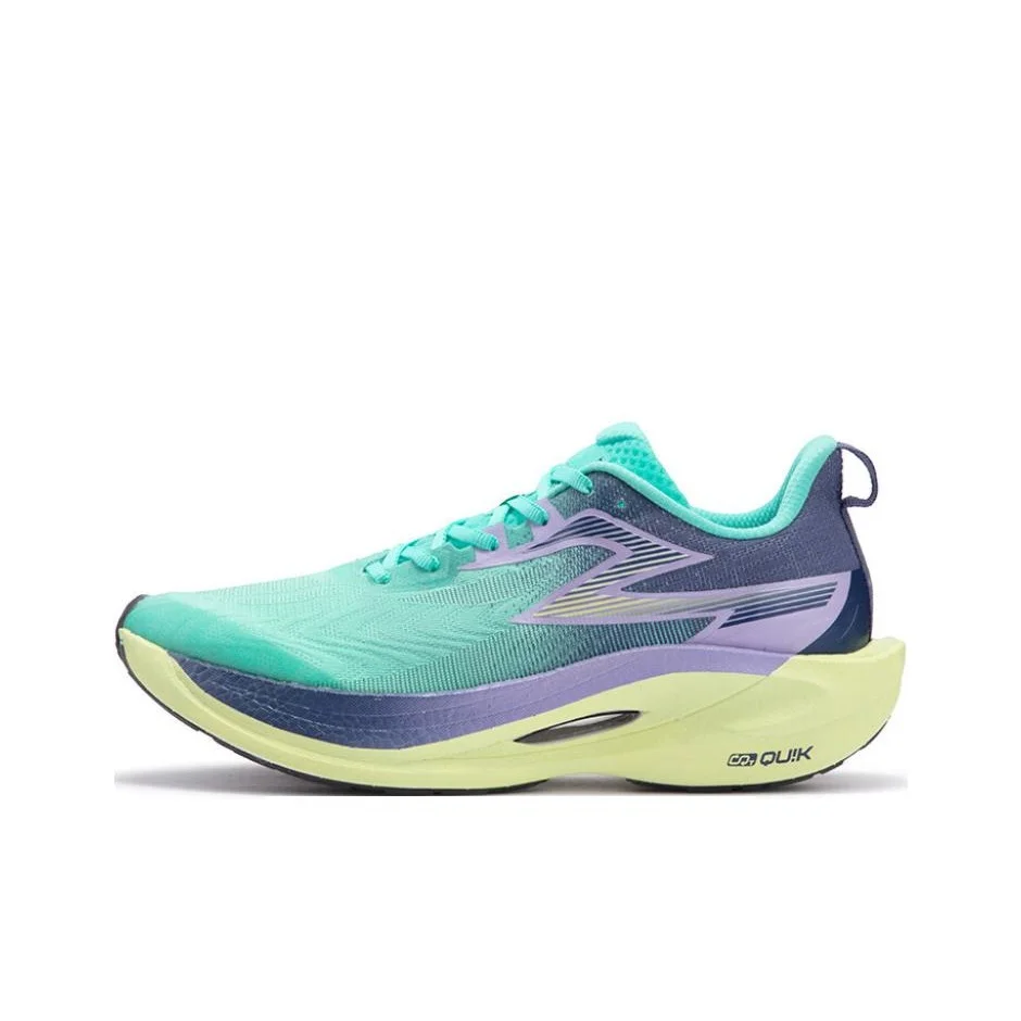 361° Flame 2ET Low top Rubber, Double Layer Aliphatic ETPU Training Running Shoes Unisex Blue Purple 672412209-19