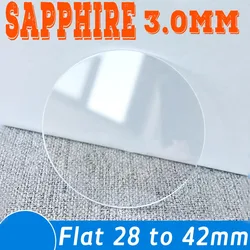 Sapphire 3mm Flat 28 to 42mm Round Watch Glass Replacement Mechanical Watch Crystal Lens Mineral Glasses Watch Repair Tools
