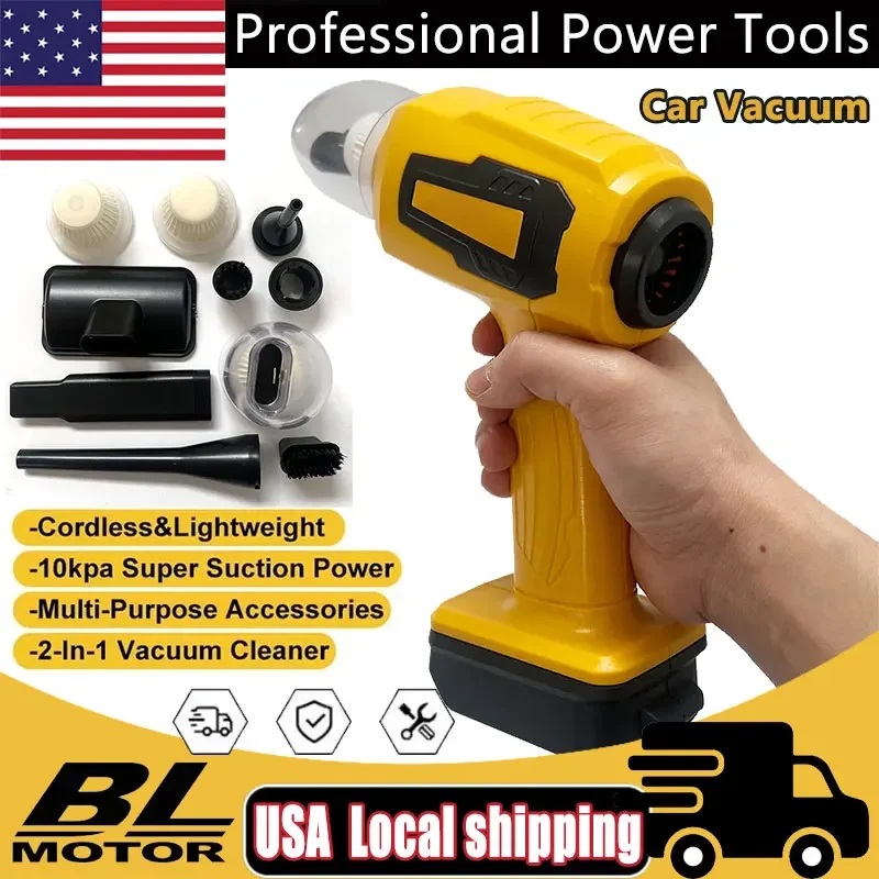 

Подходит для DEWALT, мини-электрический пылесос с сильным всасыванием, беспроводной ручной домашний пылесос с 7 насадками для аккумулятора 20 В 18 В