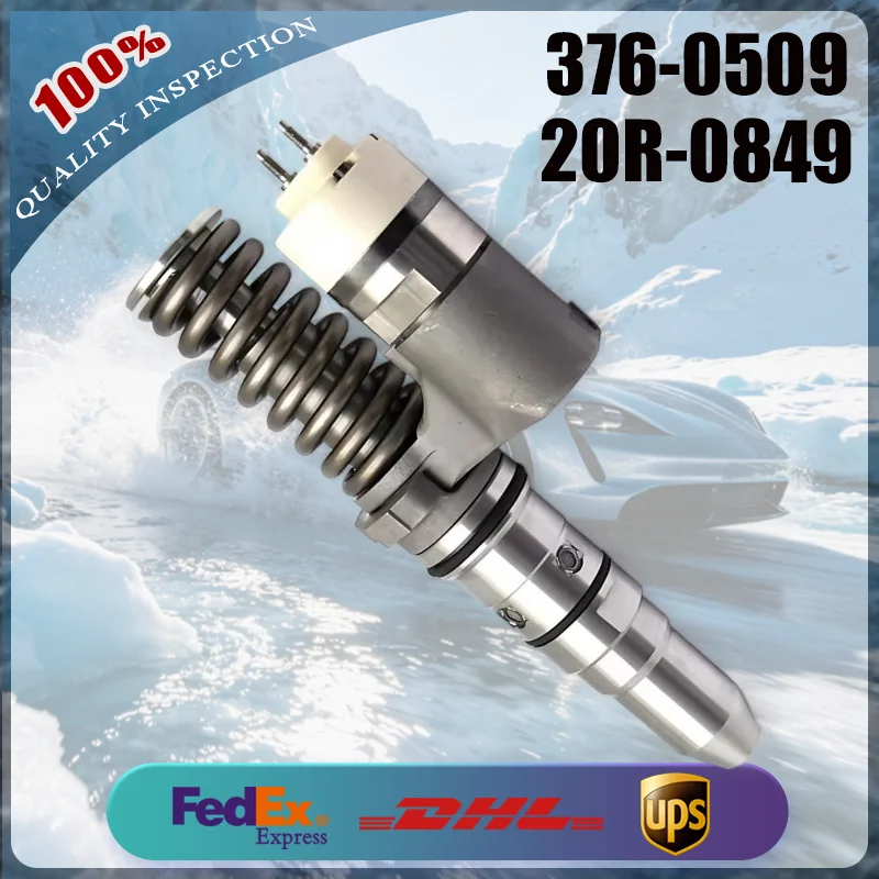 376-0509 Diesel Fuel Injector 20R-0849 for Caterpillar CAT Engine 3508 3508B 3512B 3512 3516B 3516 Excavator 5130B