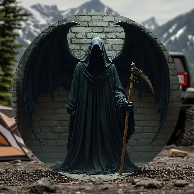 1pc Heavy-Duty All-Terrain Spare Tire Cover With Heavy-Duty Black Polyester Fabric - Heavy Rain/Dust/Off-Road, Heavy-Duty Black