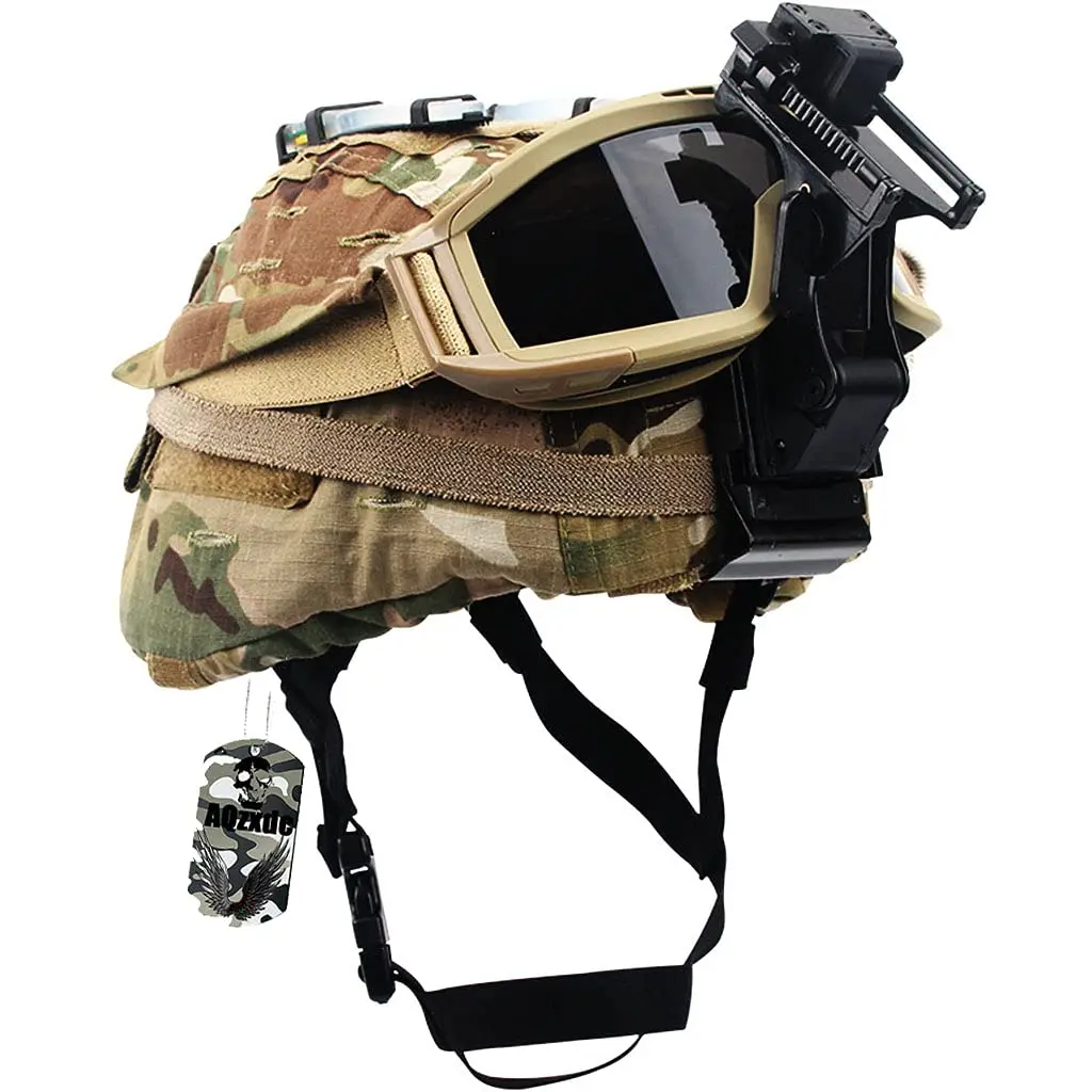 M88 Tactical Helmet Sets, wiht Helmet Cloth Goggles and Mount Kit Full-Covered Military Protective Combat Airsoft Paintball Helm