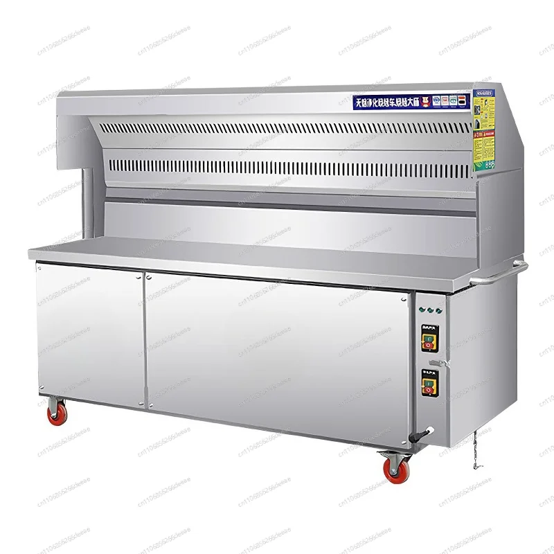 Smokeless barbecue truck commercial environmental protection fume purifier night market outdoor stall
