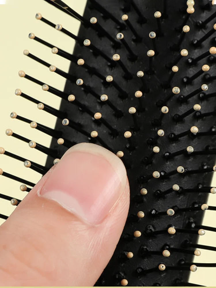 Professional Anti-Static Massage Comb with Cushioning Airbag for Curly Hair and Plastic Hairdressing Comb