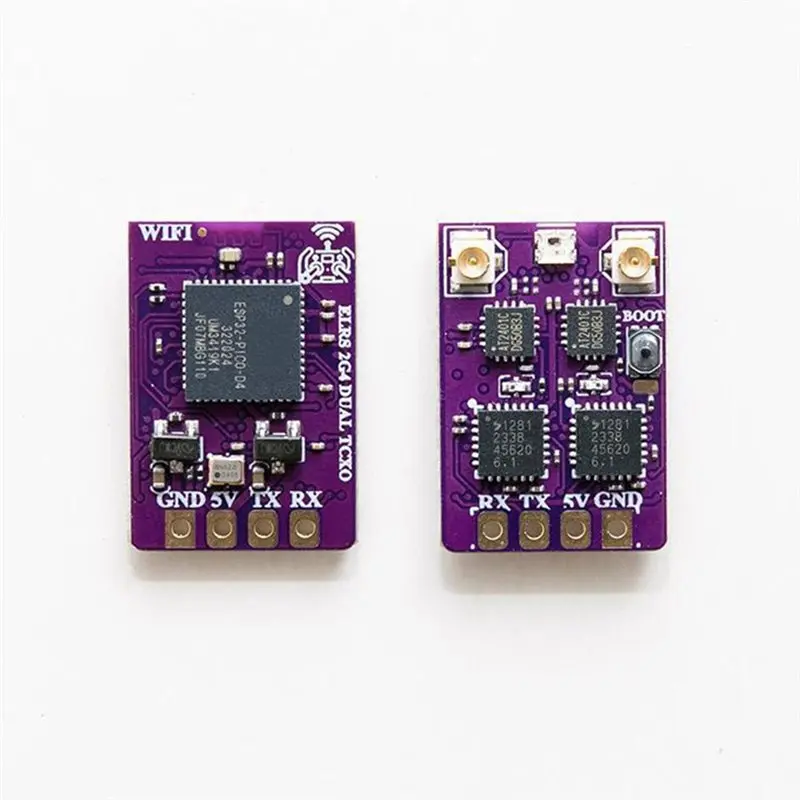 ABXE-ELRS 2.4G Diversity Receiver For FPV Freestyle RC Racing Long Range Drone Dual RX Antenna Built-In TCXO CRSF Protocol