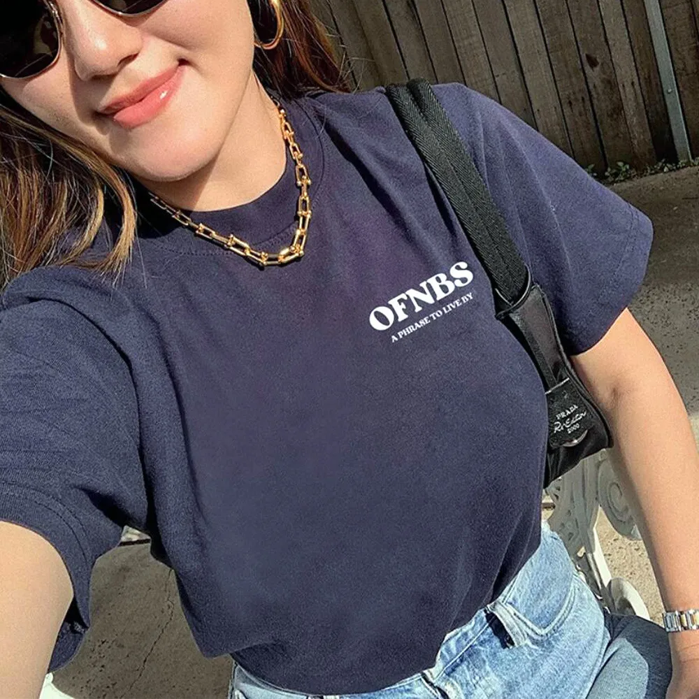 Do What Make You Happy Slogan T Shirts Unisex Letters Printing Street Fashion Tops Tees Navy Loose Cotton Short Sleeve Shirts