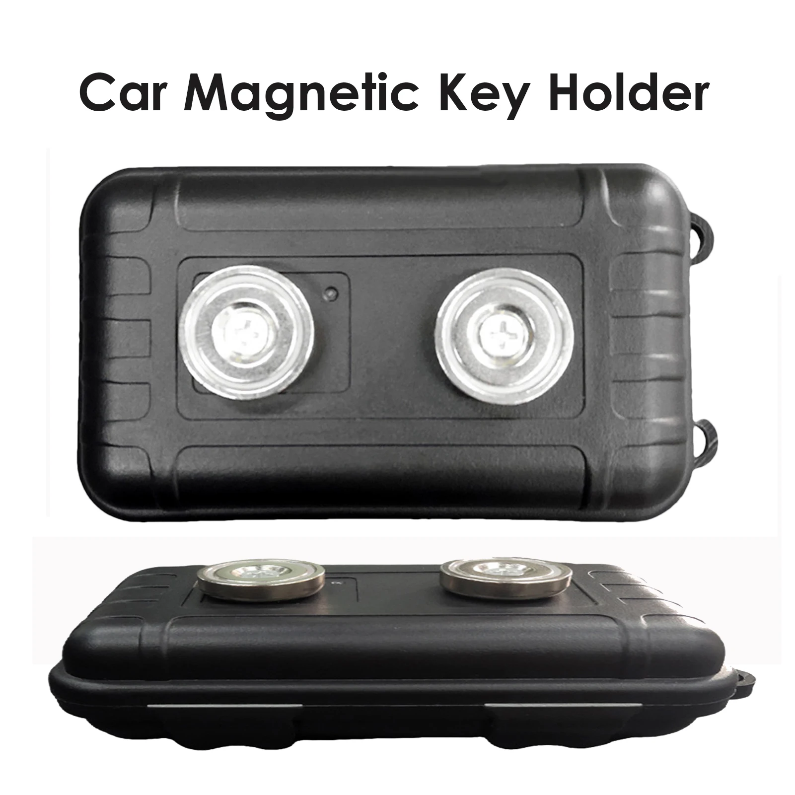 

Car Magnetic Key Holder Waterproof Key Holder Waterproof Undercar Keybox Outdoor Magnetic Key Box Sturdy Portable Key Organizer