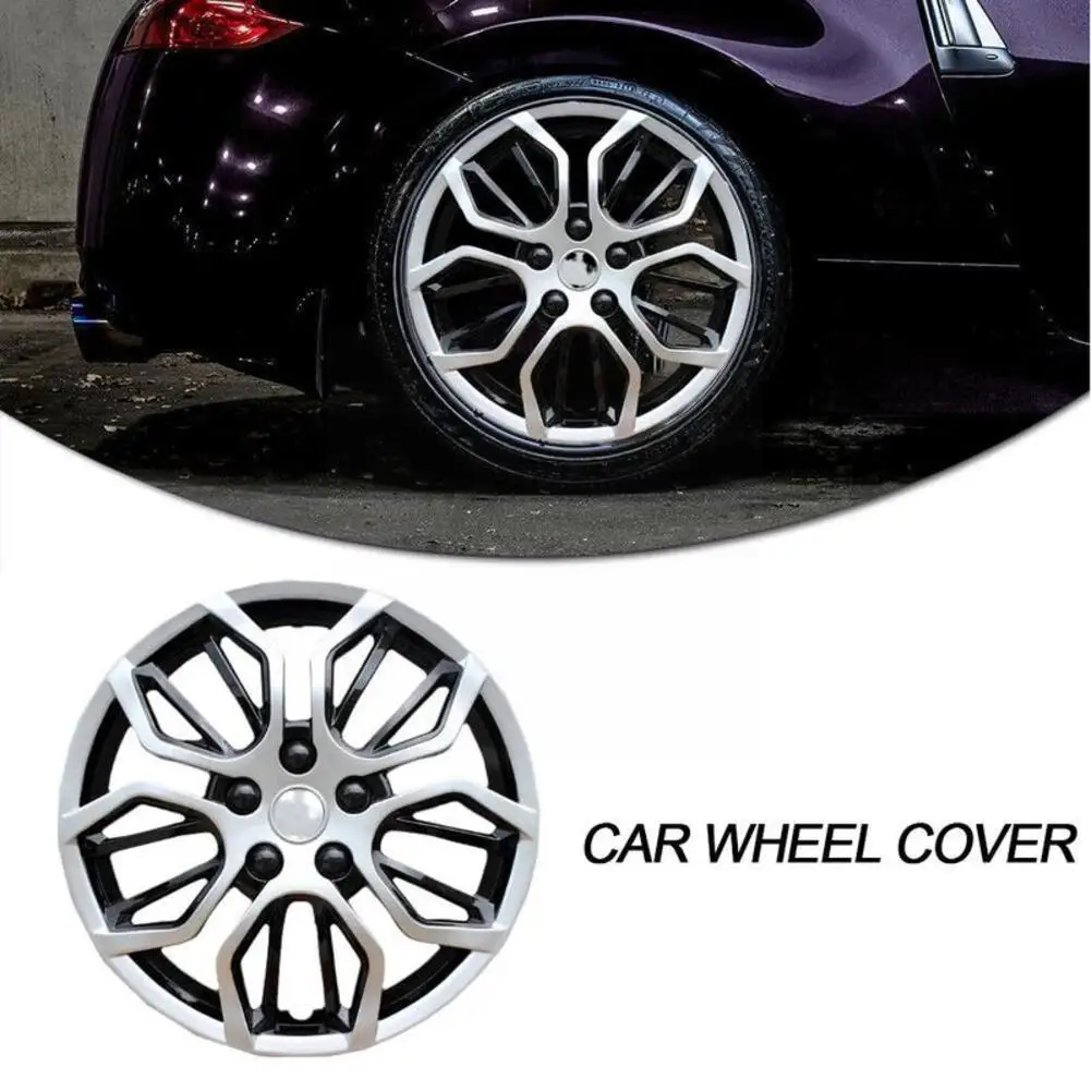 General Purpose Car Wheel Cap New Silver Black Wheel Parts Wholesale Auto Parts Car Wheel Inch Modification Car Hub Cap 15 K6G5