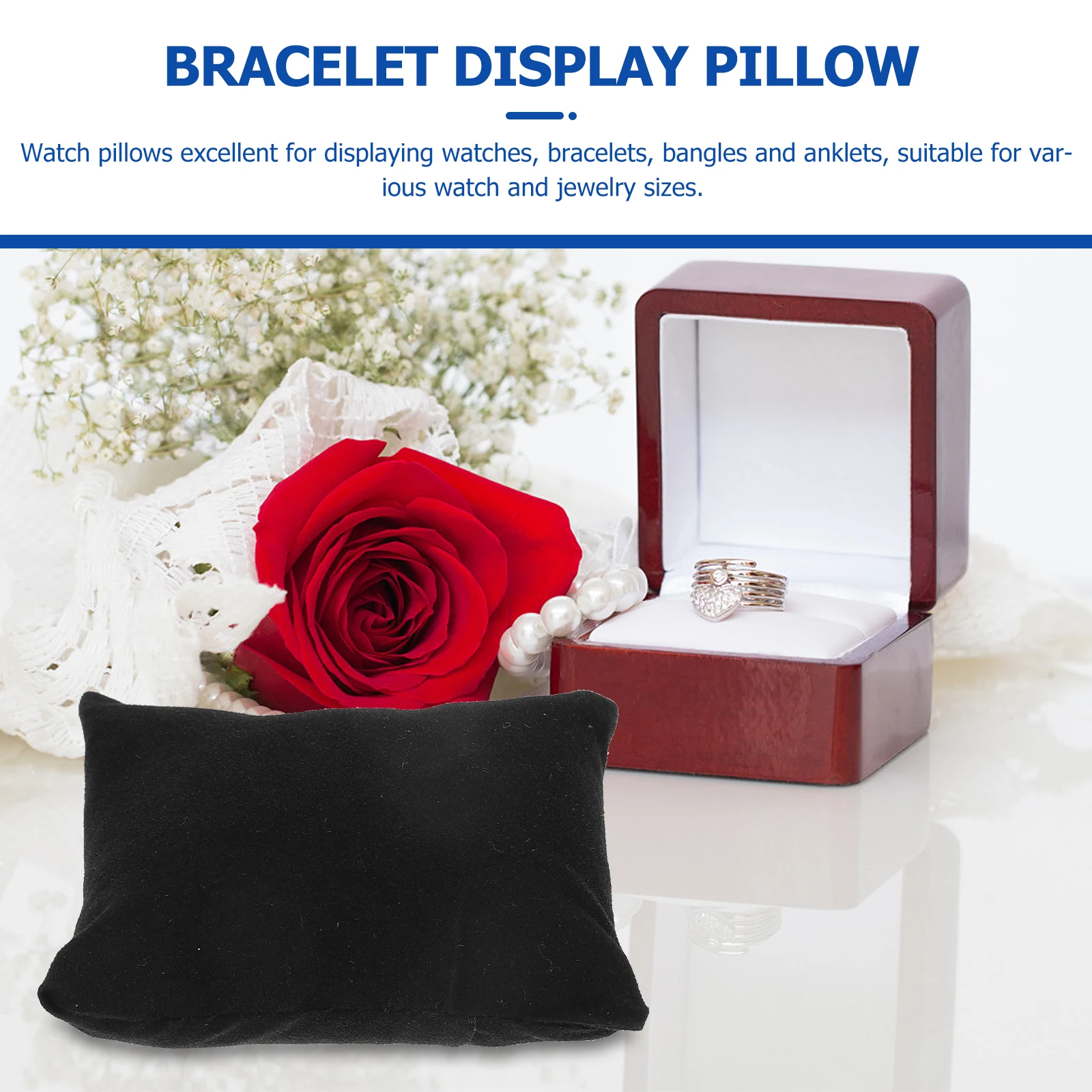 

20pcs Pearl Bracelet Watch Display Pillow Exquisite Bracelet Display Pillow Bangle Display Pillow Watch Cushion Watch Box Pillow