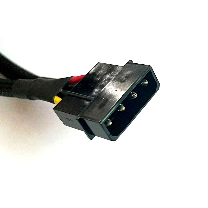 1PCS 20cm IDE Hard Drive Optical Drive Interface Cable Big 4 Pin 1 In 2  2 Way 4Pin PSU Power Splitter Cable LP4 Molex 1to2