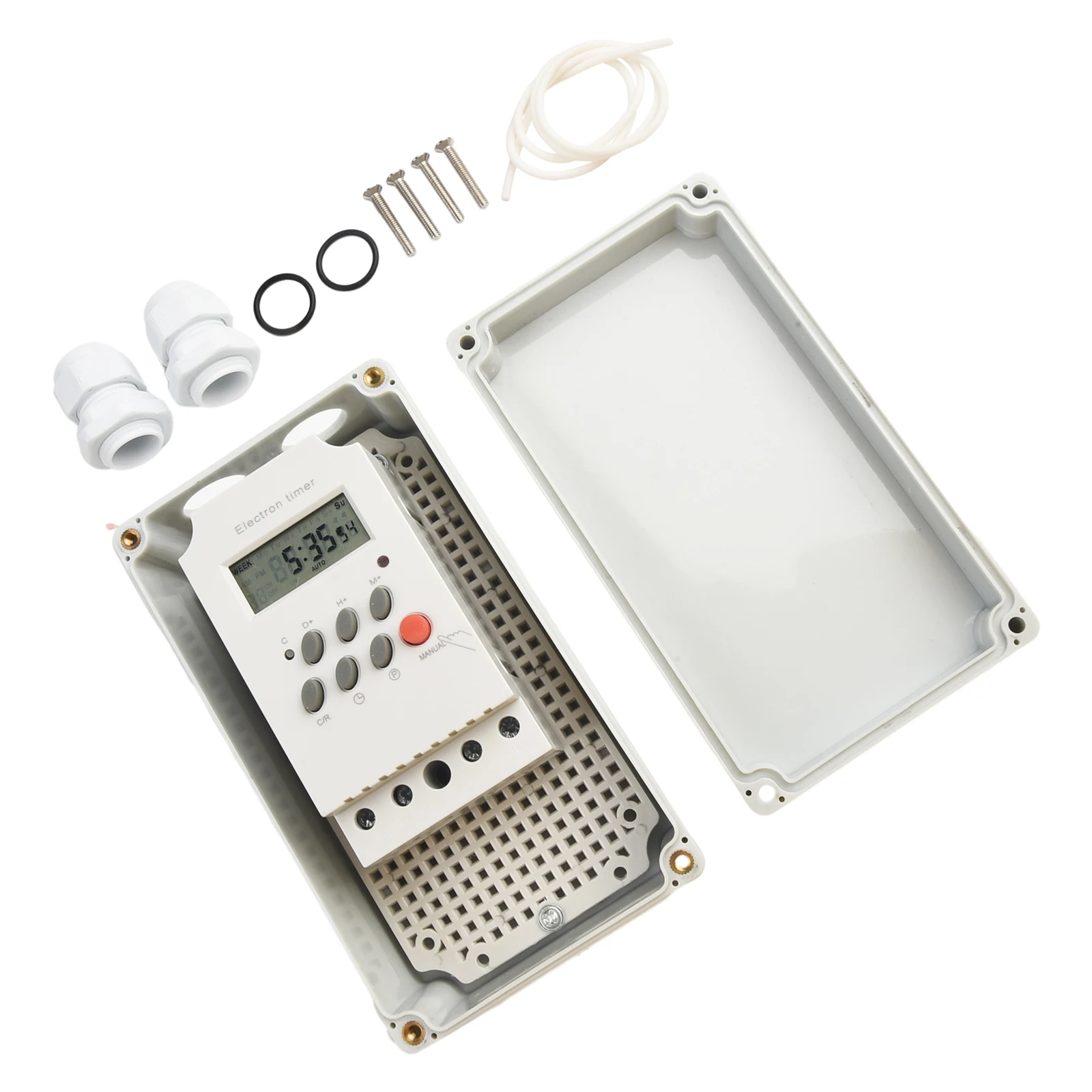 

230VAC Digital Timer Switch 30A with 99 Daily Timing Options IP65 Waterproof for Street Lighting and Neon Signs
