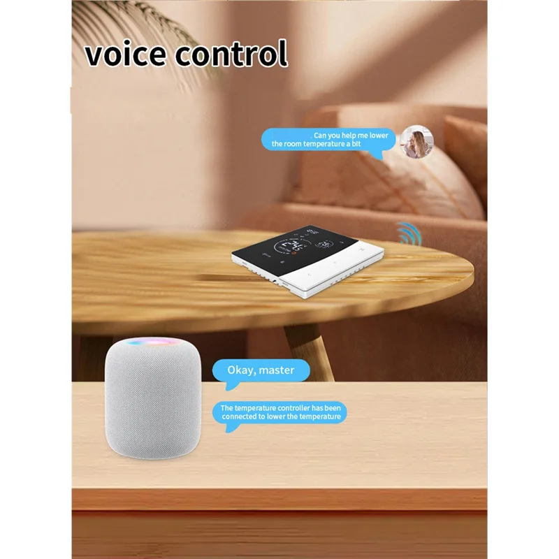 FORC-controlador de termostato Wifi inteligente Compatible con calefacción de suelo de agua con retroiluminación funcionalidad de bloqueo infantil