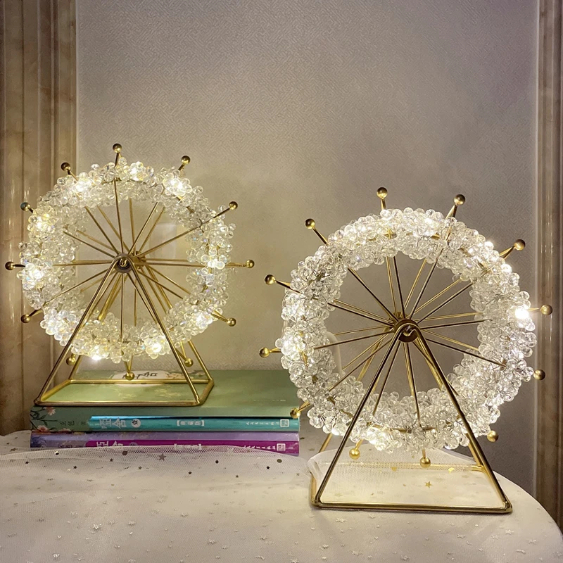 Starry Ferris Wheel Handicraft DIY Material Creative Desktop Small Night Lamp Decoration Girly Heart Decoration