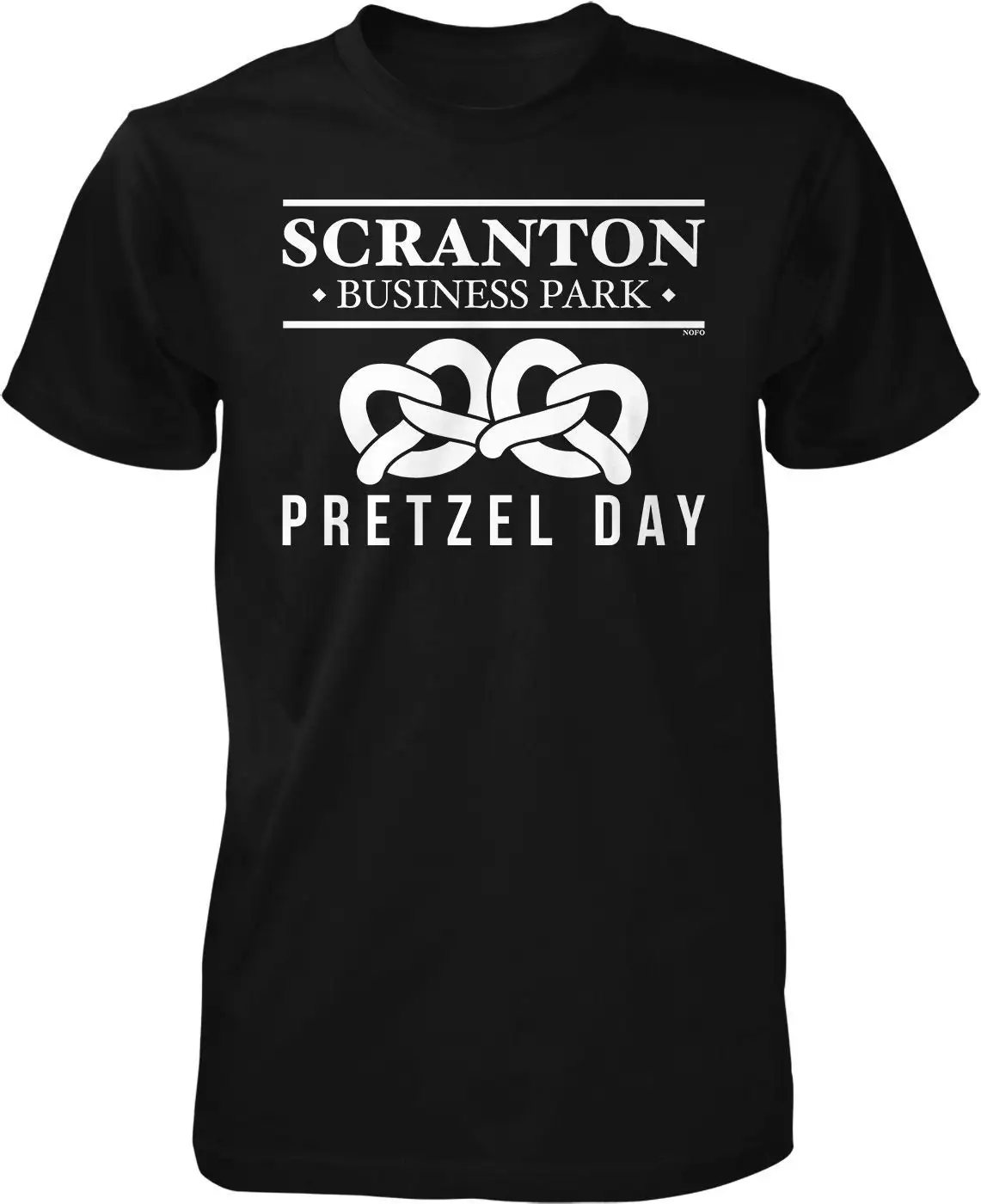 Scranton Business Park Pretzel Day Men's T shirt HOOD_01726