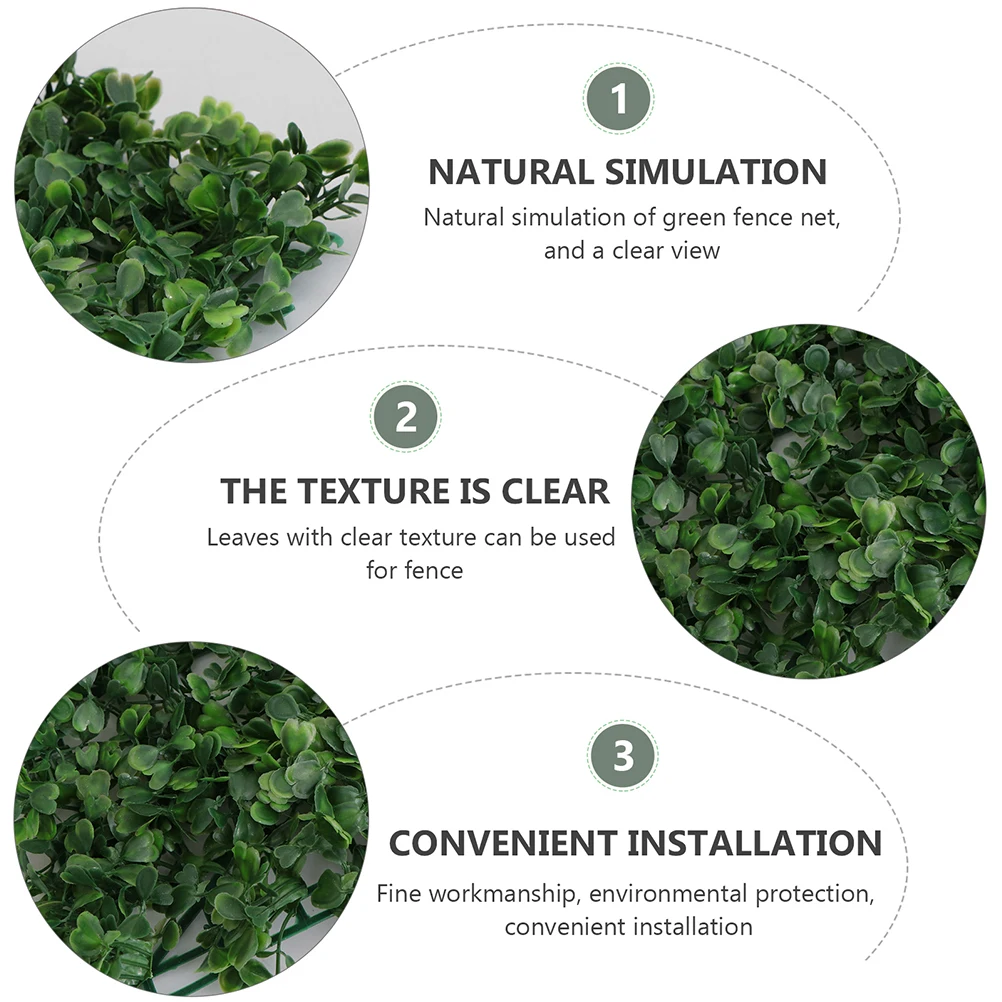

2pcs Artificial Plant Wall Decoration High-Density Greenery Backdrop For Store Home Grass Panels Plastic Outdoor