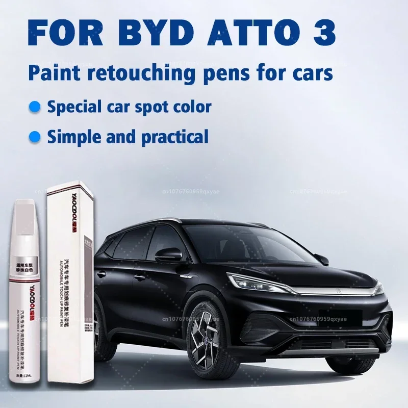 New Car Paint Repair Pen for BYD Atto 3 Han 2022 2023 Paint Fixer Repair Touch Up Paint  Accessories Black White Red Blue Green