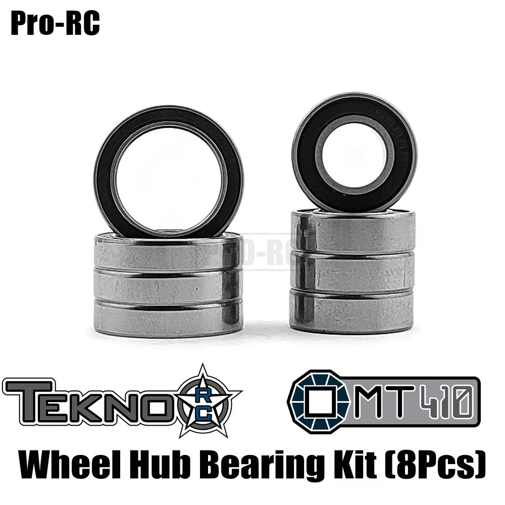 

For Tekno 1/10 MT410 Electric 4×4 Pro Monster Truck Kit Wheel Hub Sealed Bearing Kit (8Pcs) TKR5603 Rc Car Uprade Part