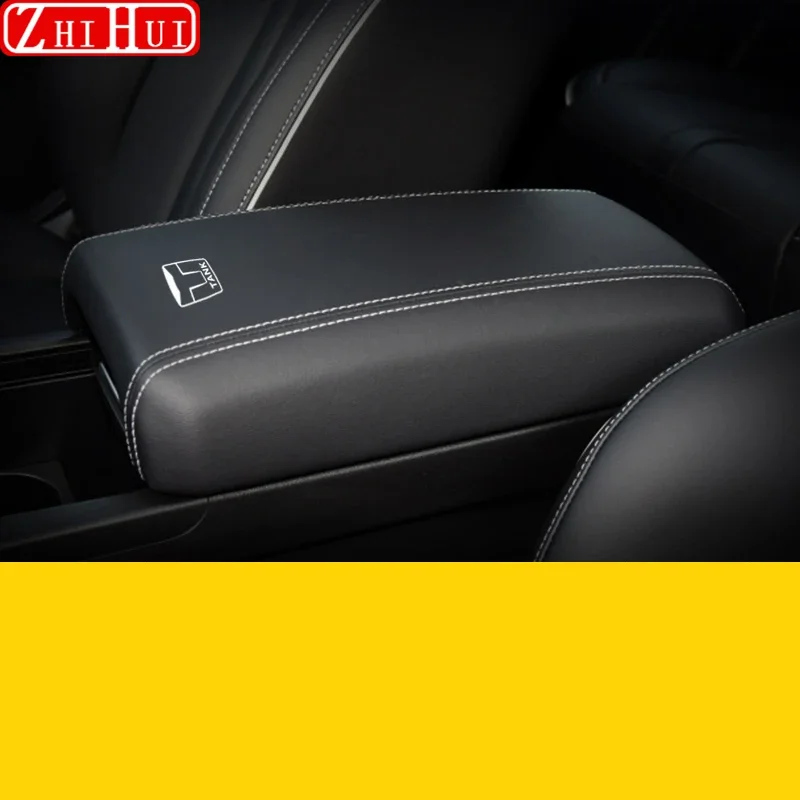 For Great Wall TANK 300 2021-2024 Car Styling Interior Armrest Anti-dirty Pad Cover PU Leather Auto Modification Accessories